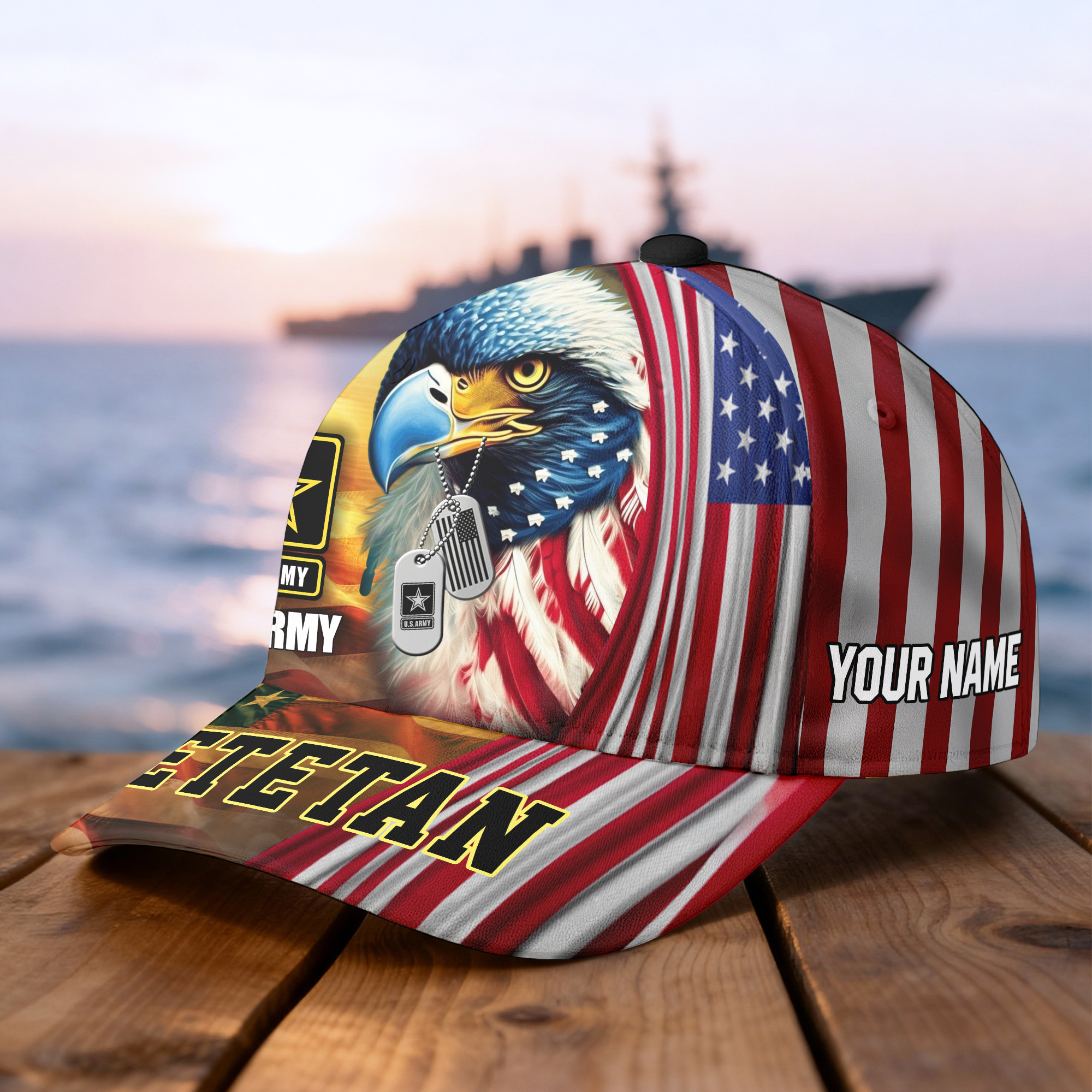 Custom Name Veterans Baseball Hat, Men's Cap, Personalized Men Cap, Gift Idea for Veterans Day, Memorial Day CAP1110202504