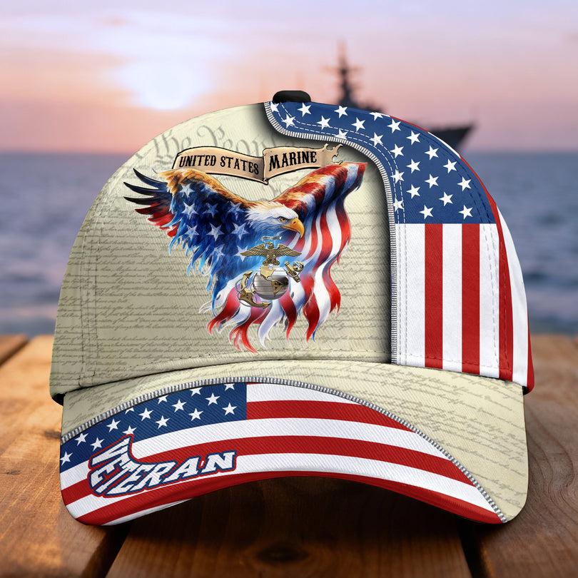 Custom Name Veterans Baseball Hat Men’s Cap Great Gift for Veterans Day Memorial Day CAP2110202501