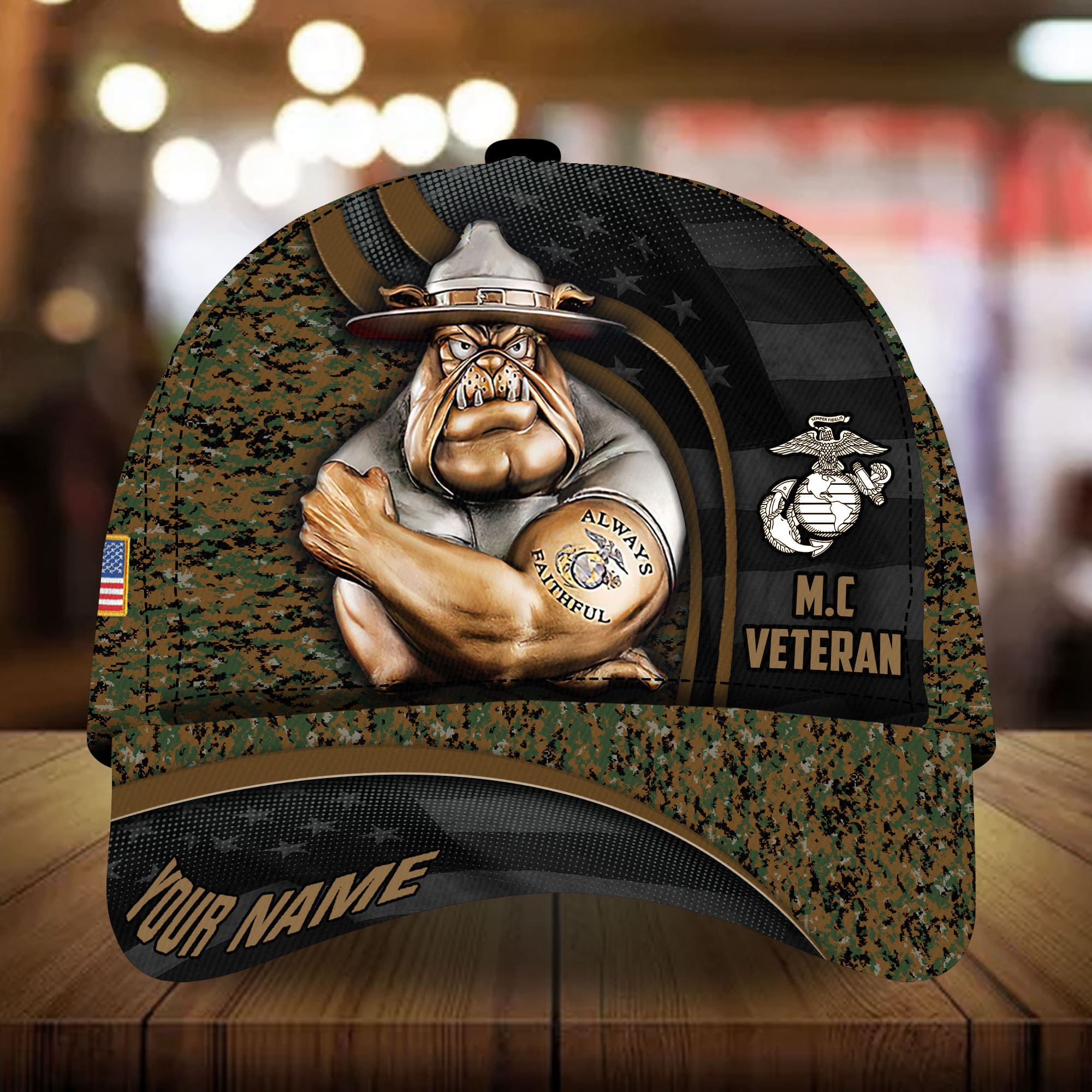 Best Premium Veteran Military Cap 3D Multicolor Personalized | Brosvet