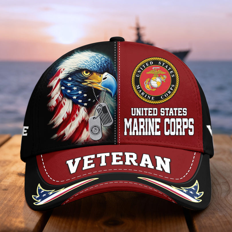 Custom Name Veterans Baseball Hat Personalized Men’s Cap Great Gift for Veterans Day Memorial Day CAP0910202504