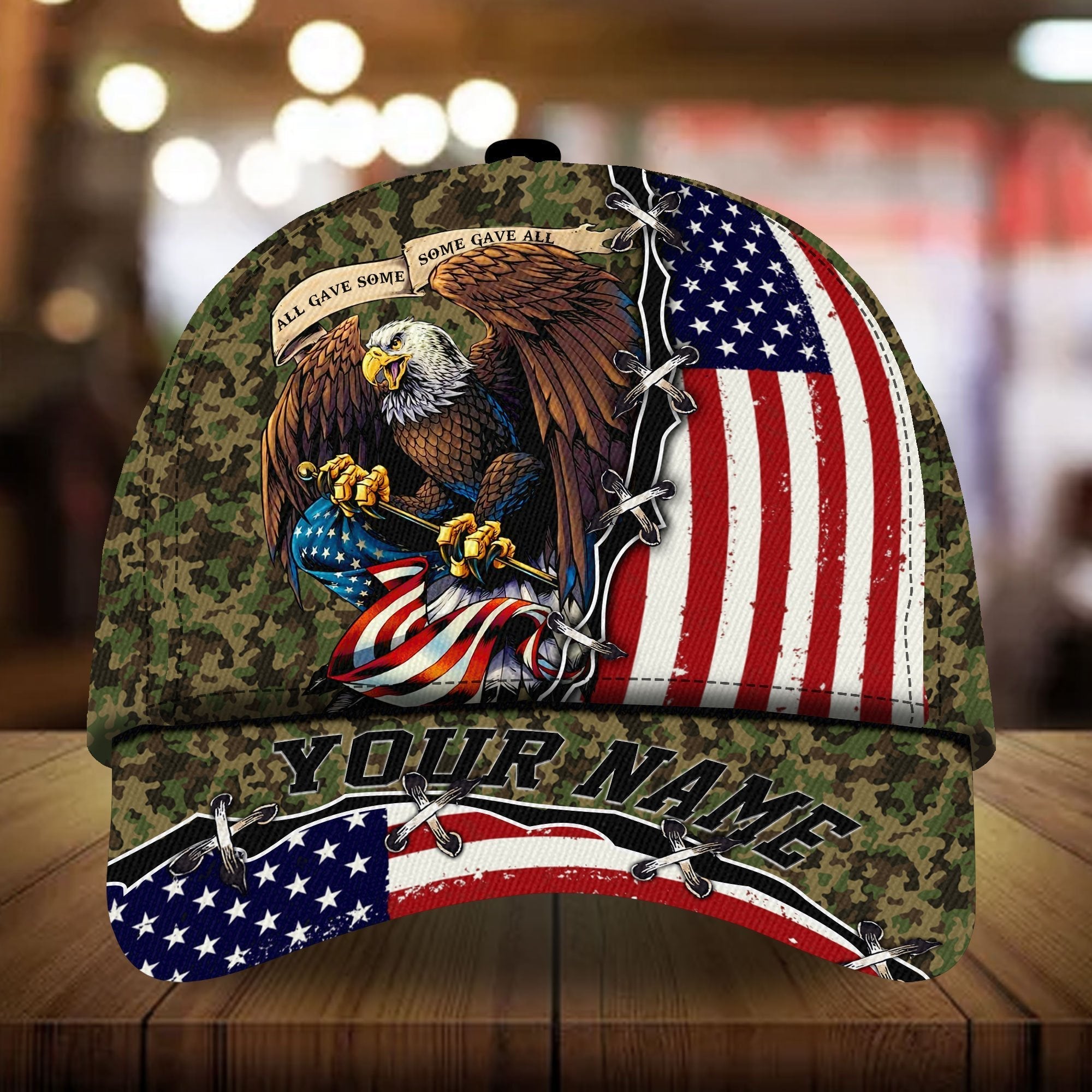 All Gave Some Veteran Cap 3D Camo Personalized | Brosvet
