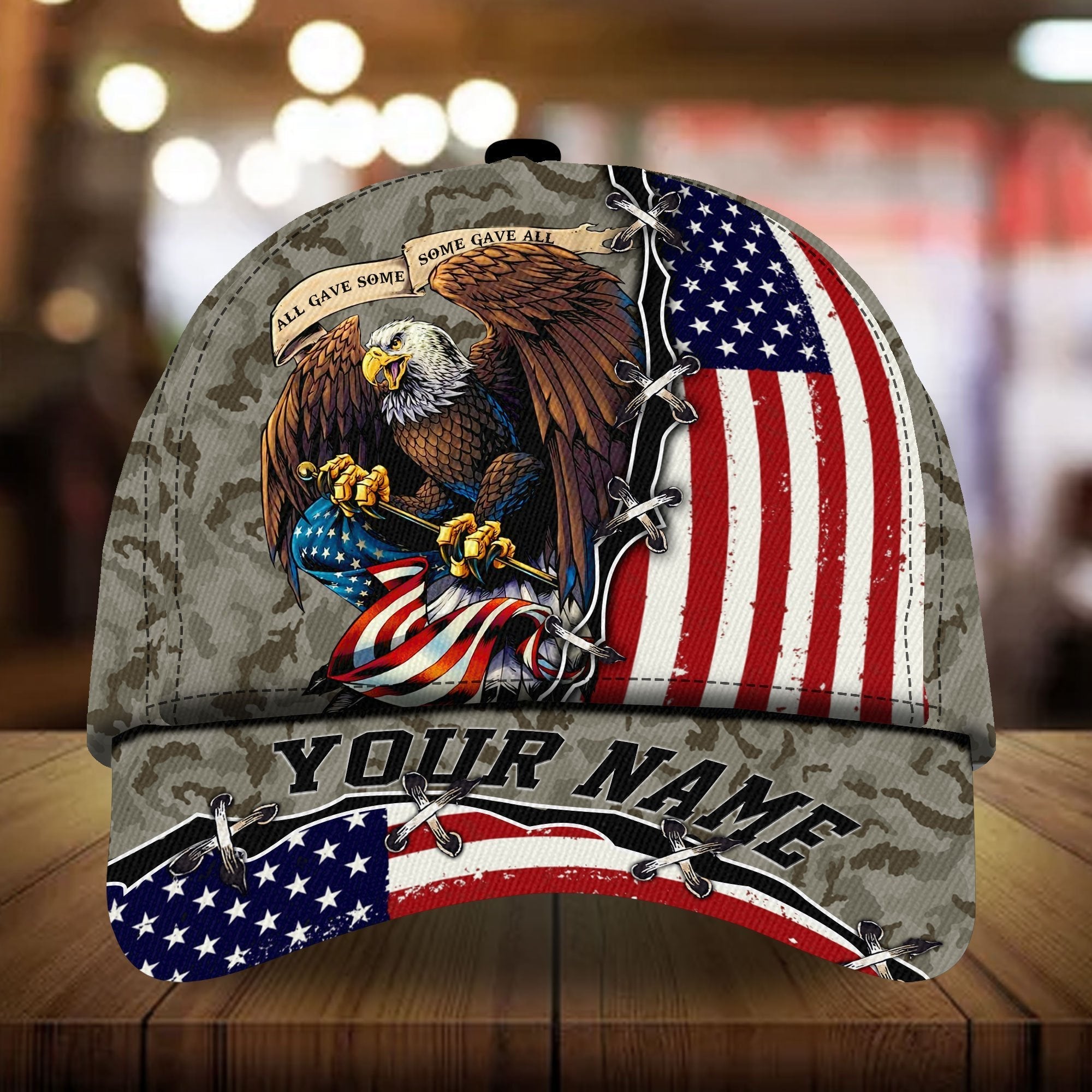 All Gave Some Veteran Cap 3D Camo Personalized | Brosvet