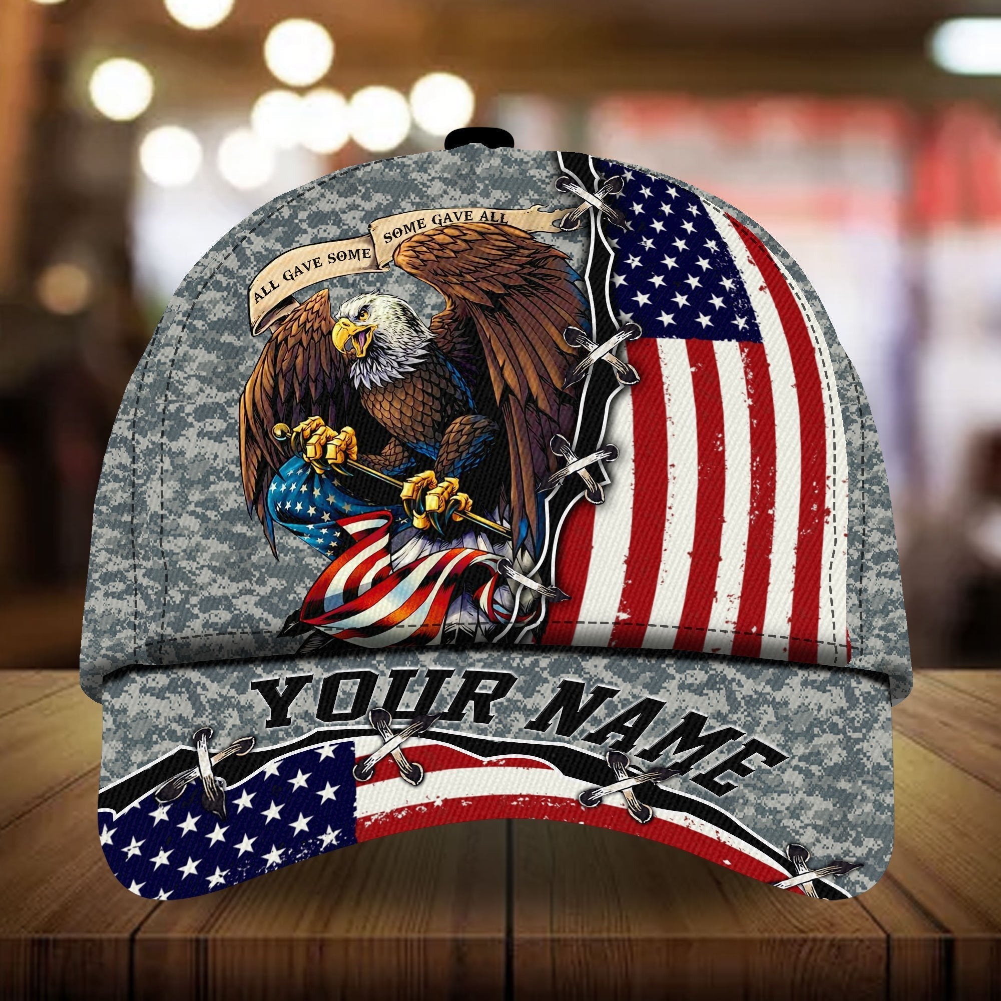 All Gave Some Veteran Cap 3D Camo Personalized | Brosvet