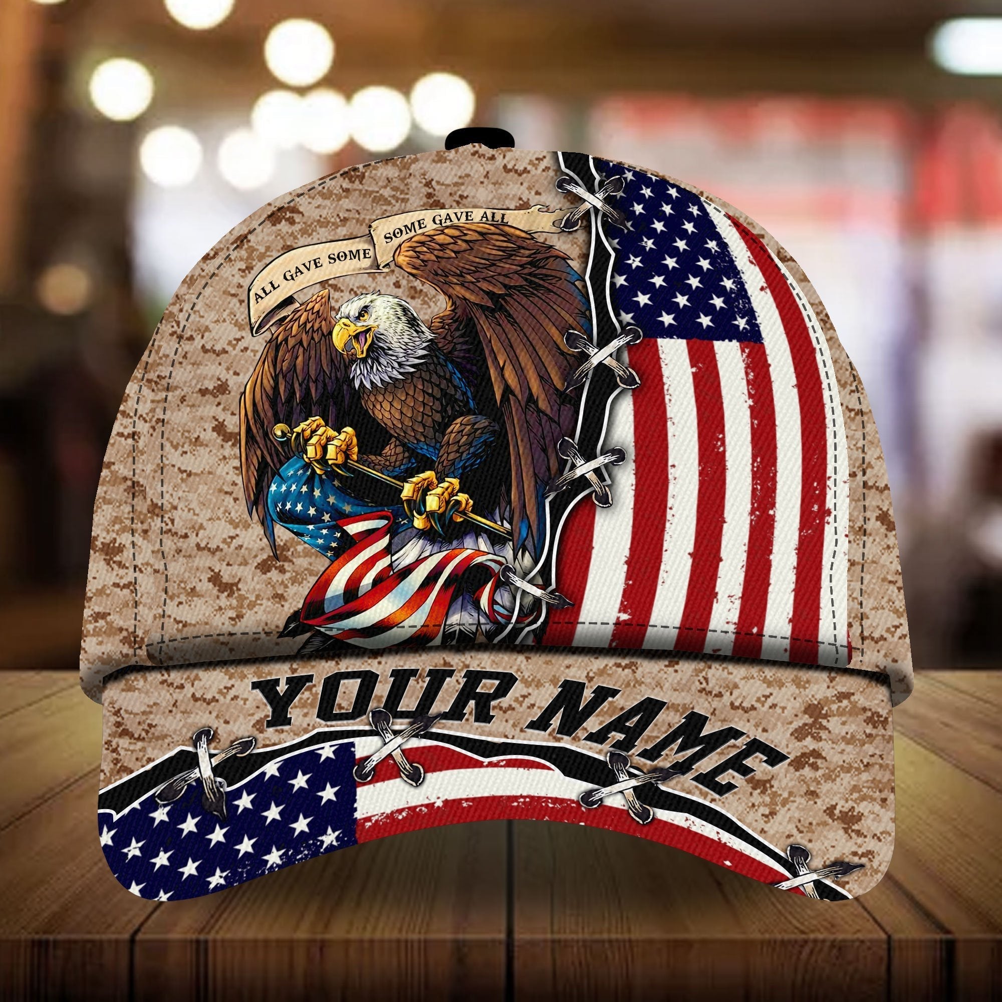 All Gave Some Veteran Cap 3D Camo Personalized | Brosvet