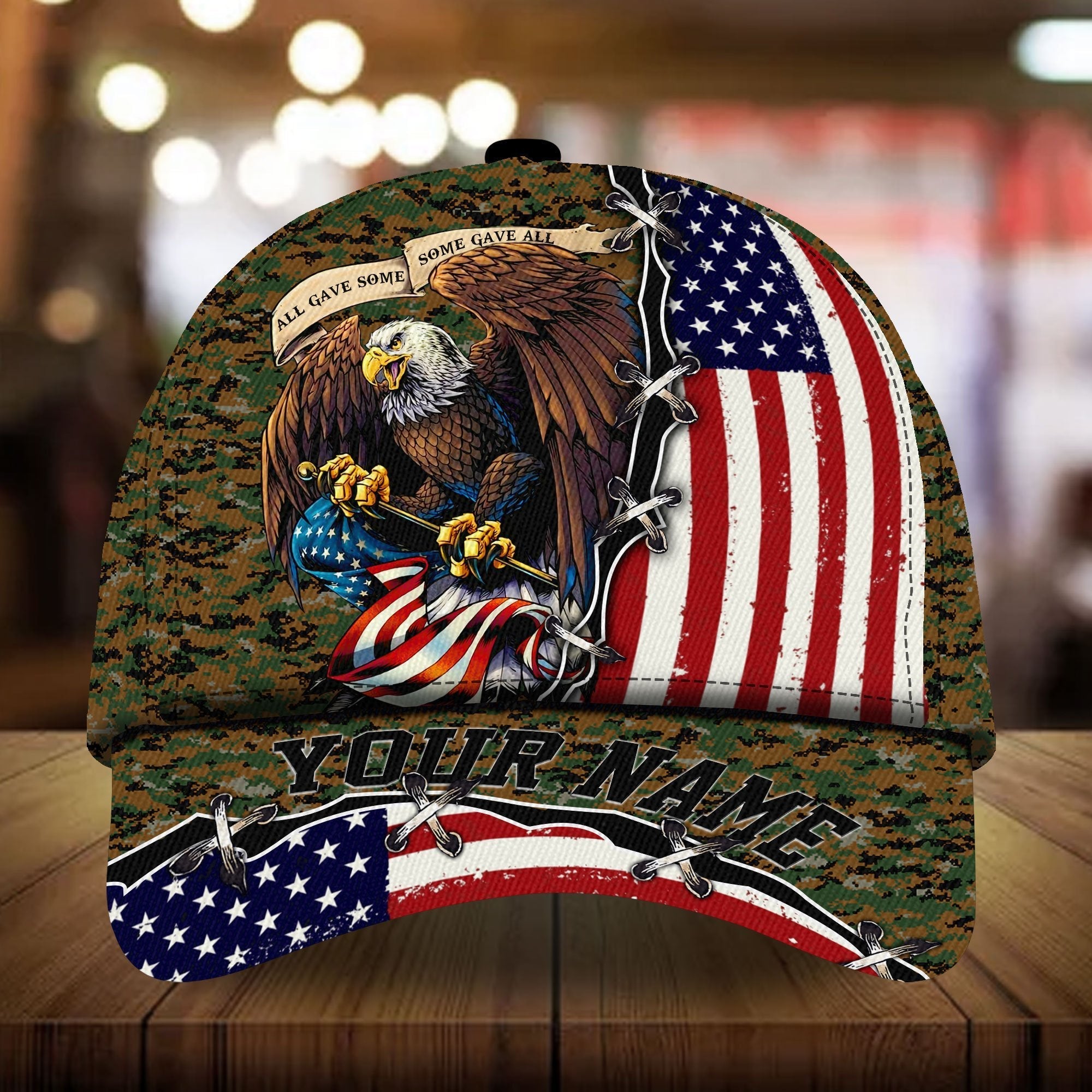 All Gave Some Veteran Cap 3D Camo Personalized | Brosvet