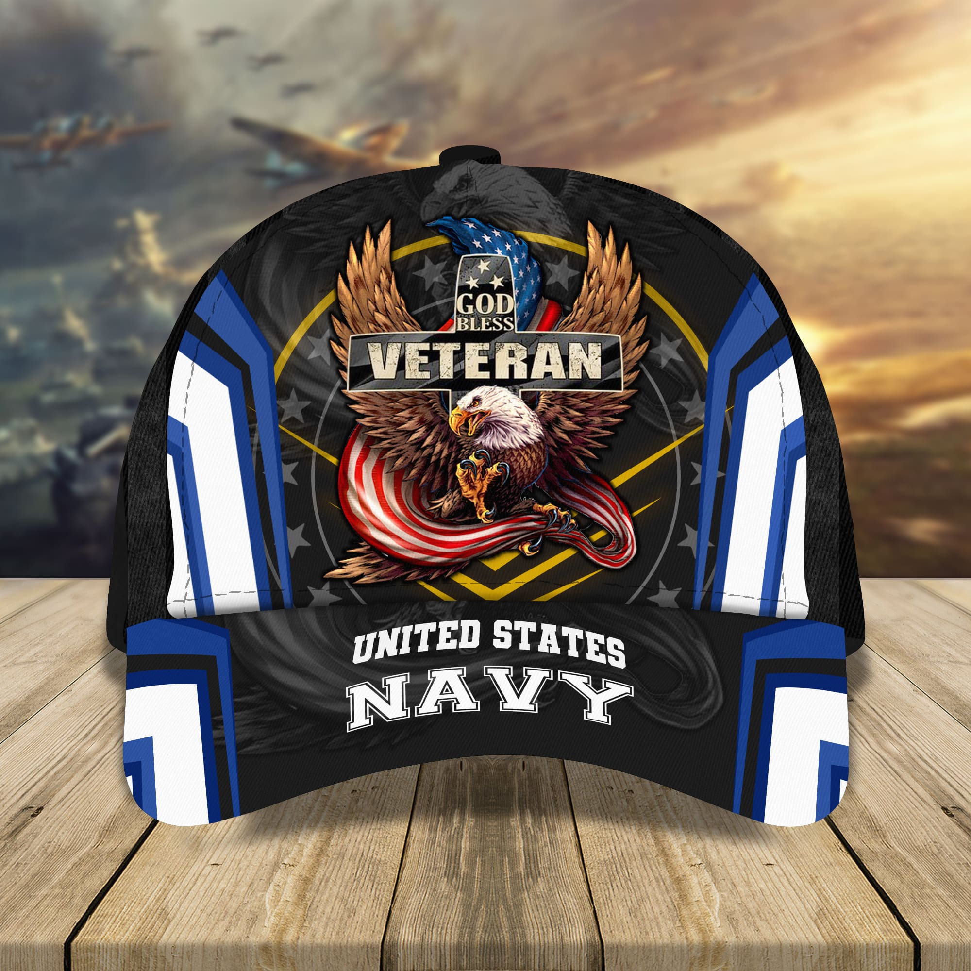 God Bless Veteran US Military Classis Cap 3D | Brosvet