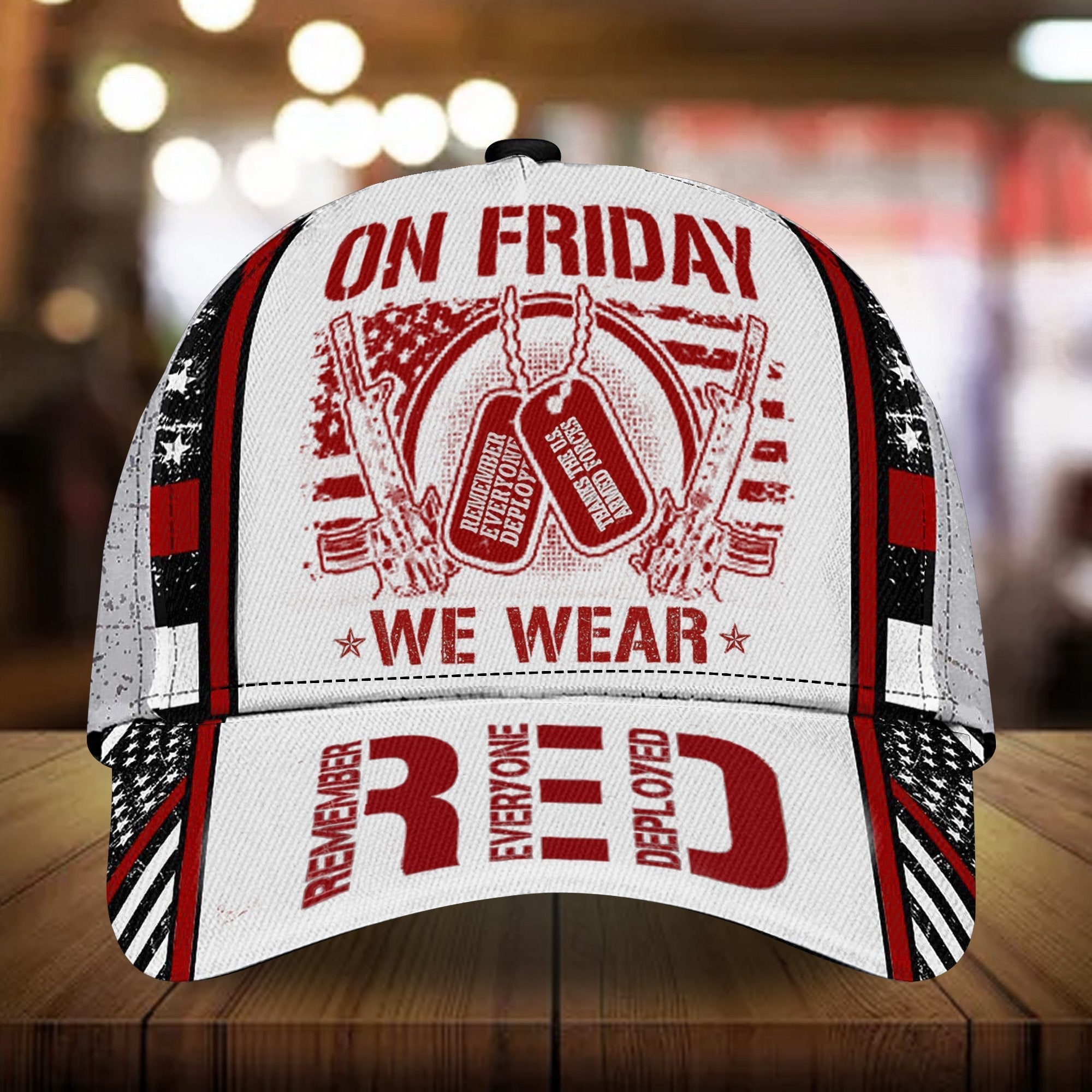 On Friday We Wear RED A1 Classic Cap 3D | Brosvet