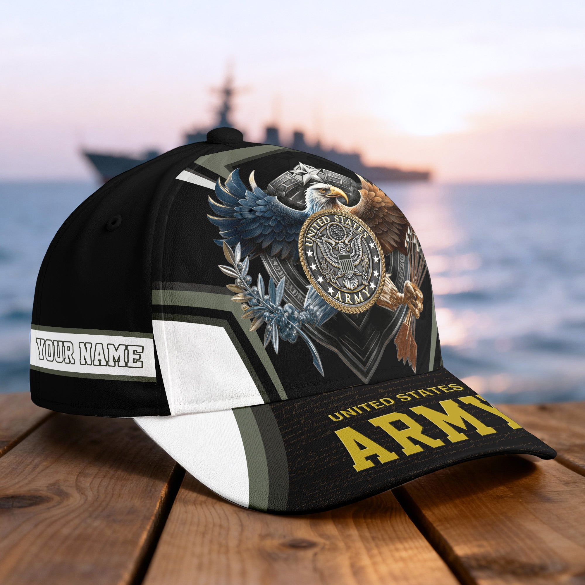 Custom Name Veterans Baseball Hat - Men's Cap, Personalized Men Cap, Gift Idea for Veterans Day, Memorial Day CAP0910202501