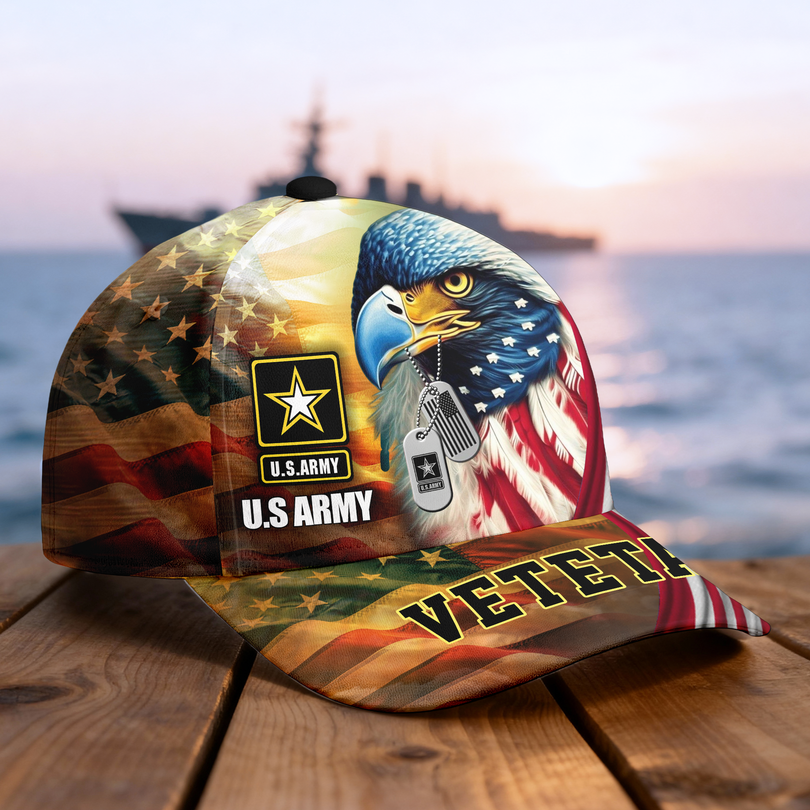 Custom Name Veterans Baseball Hat, Men's Cap, Personalized Men Cap, Gift Idea for Veterans Day, Memorial Day CAP1110202504
