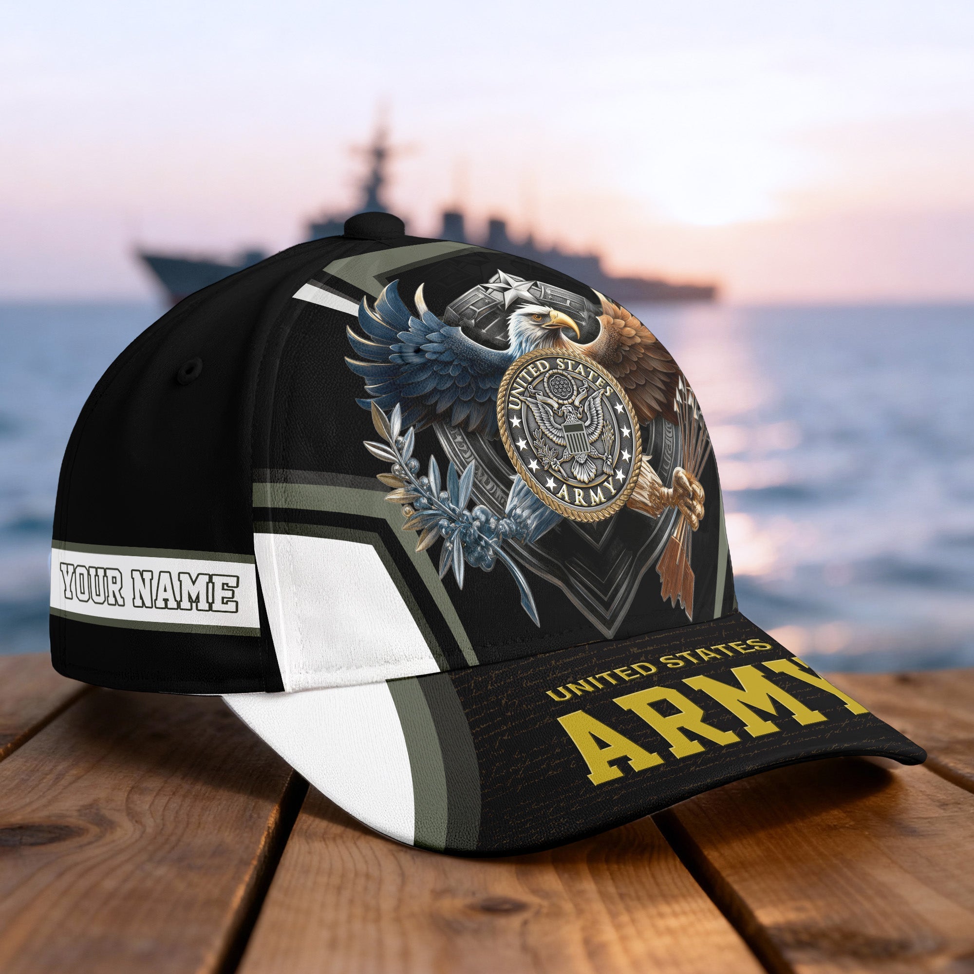 Custom Name Veterans Baseball Hat - Men's Cap, Personalized Men Cap, Gift Idea for Veterans Day, Memorial Day CAP0910202501