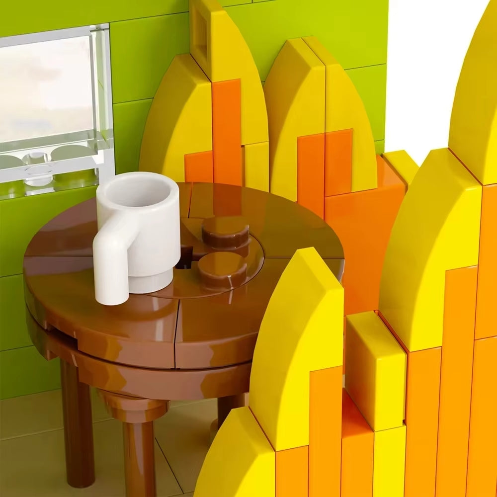 "This is Fine" Meme Dog Set - Fun Building Block Model for Meme Lovers, Gift for Adults and Kids