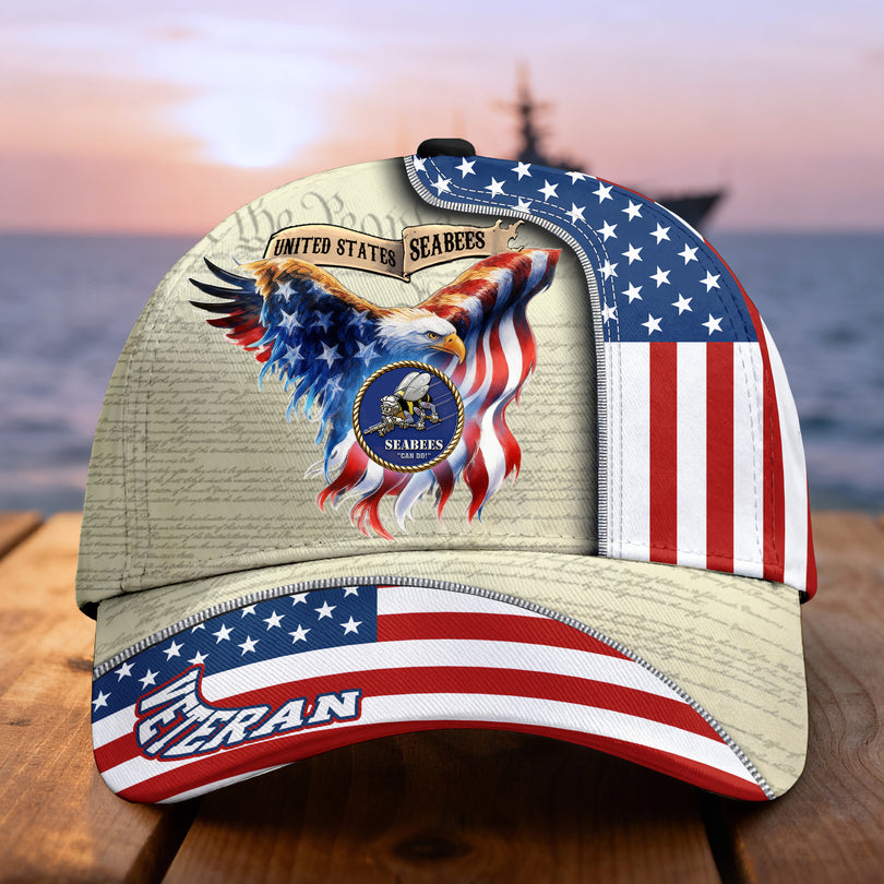 Custom Name Veterans Baseball Hat Men’s Cap Great Gift for Veterans Day Memorial Day CAP2110202501