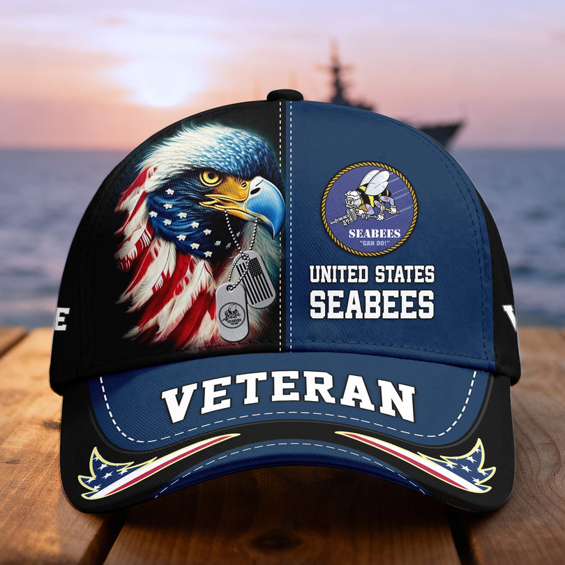 Custom Name Veterans Baseball Hat, Men's Cap, Personalized Men Cap, Gift Idea for Veterans Day, Memorial Day CAP0910202502