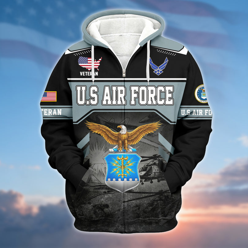 Veterans Zip Hoodie Great Gift for Veterans Day Memorial Day ZHOD10112502