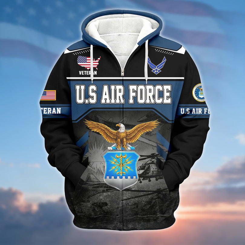 Veterans Zip Hoodie Great Gift for Veterans Day Memorial Day ZHOD10112502