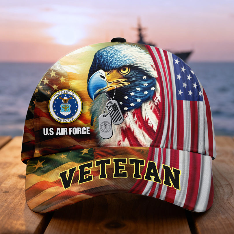 Custom Name Veterans Baseball Hat, Men's Cap, Personalized Men Cap, Gift Idea for Veterans Day, Memorial Day CAP1110202504