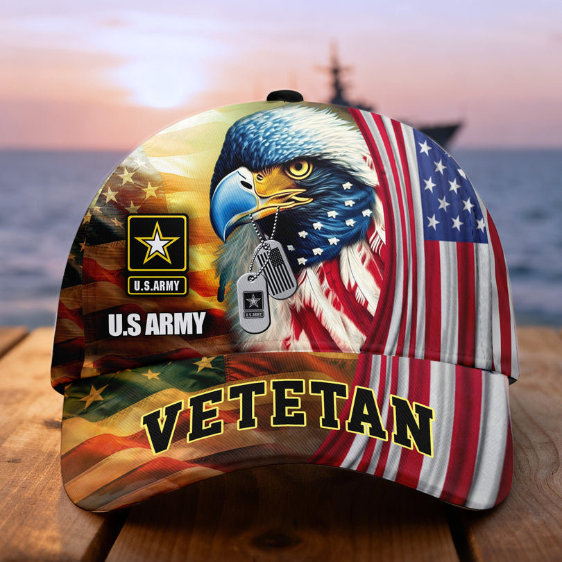 Custom Name Veterans Baseball Hat, Men's Cap, Personalized Men Cap, Gift Idea for Veterans Day, Memorial Day CAP1110202504