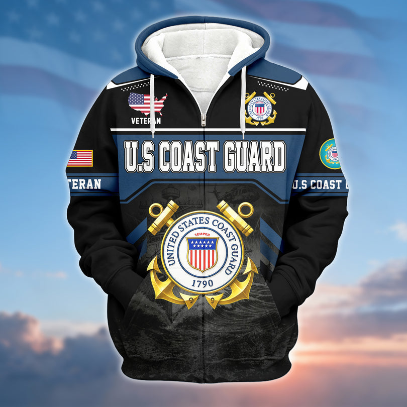 Veterans Zip Hoodie Great Gift for Veterans Day Memorial Day ZHOD10112502