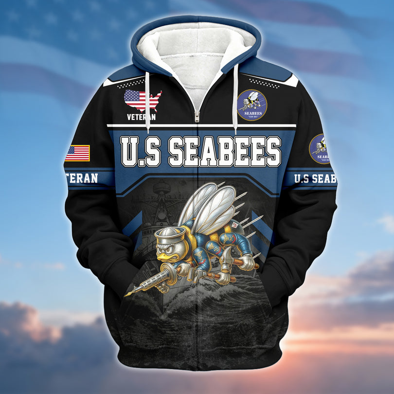 Veterans Zip Hoodie Great Gift for Veterans Day Memorial Day ZHOD10112502