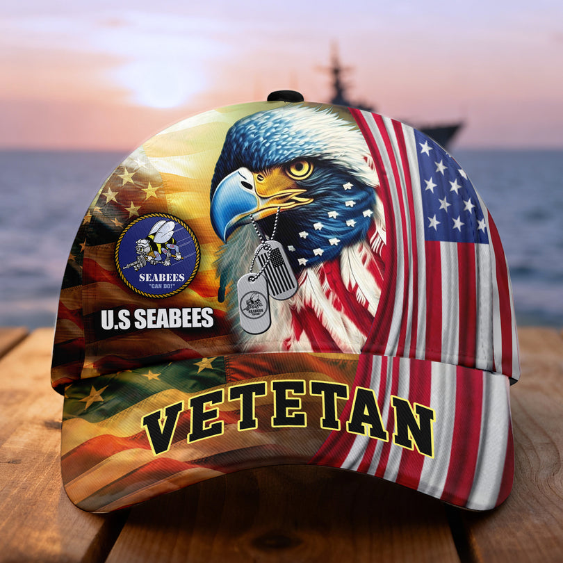 Custom Name Veterans Baseball Hat, Men's Cap, Personalized Men Cap, Gift Idea for Veterans Day, Memorial Day CAP1110202504