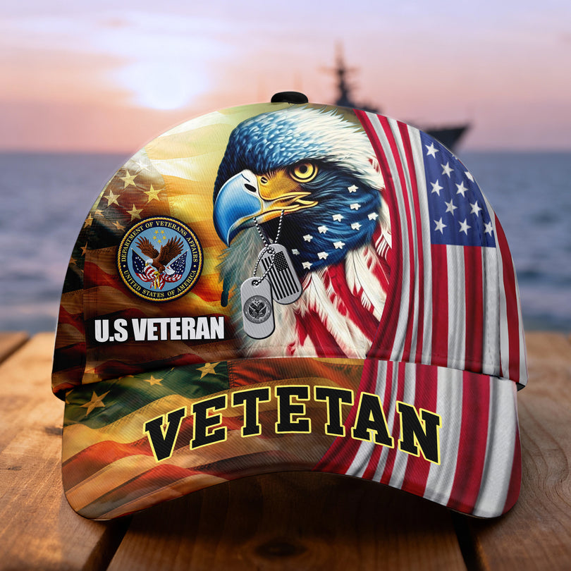Custom Name Veterans Baseball Hat, Men's Cap, Personalized Men Cap, Gift Idea for Veterans Day, Memorial Day CAP1110202504
