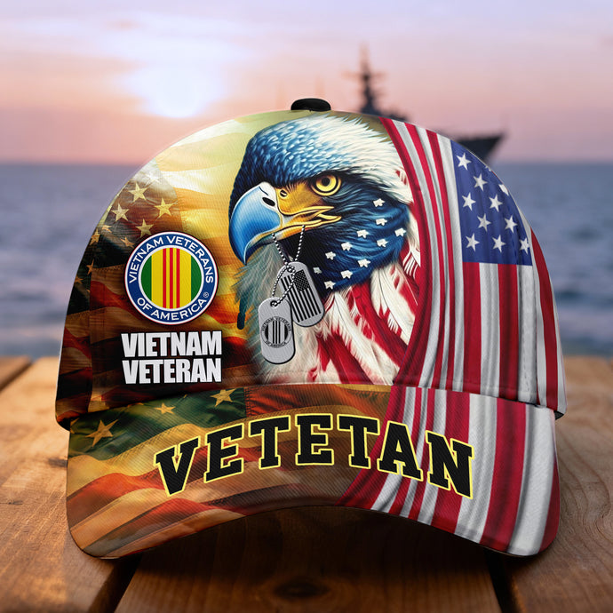 Custom Name Veterans Baseball Hat, Men's Cap, Personalized Men Cap, Gift Idea for Veterans Day, Memorial Day CAP1110202504