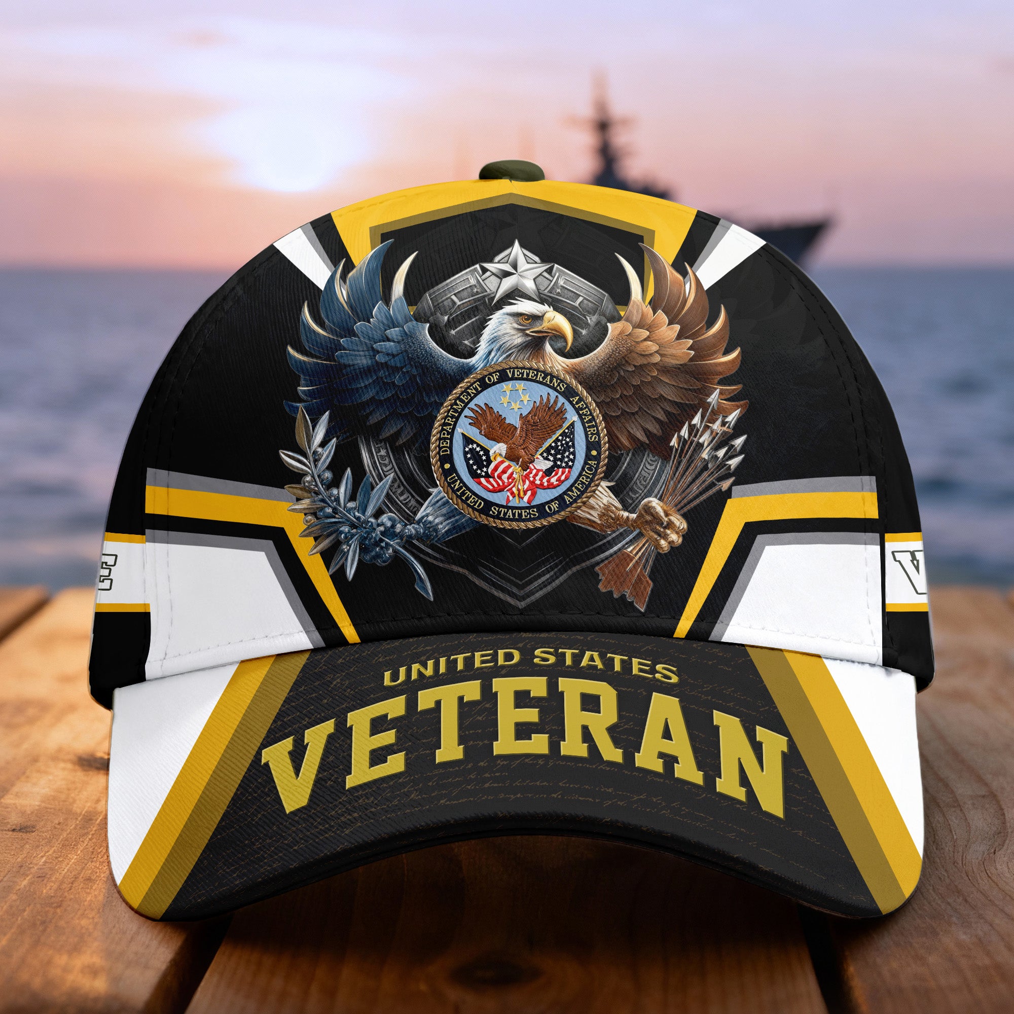 Custom Name Veterans Baseball Hat - Men's Cap, Personalized Men Cap, Gift Idea for Veterans Day, Memorial Day CAP0910202501