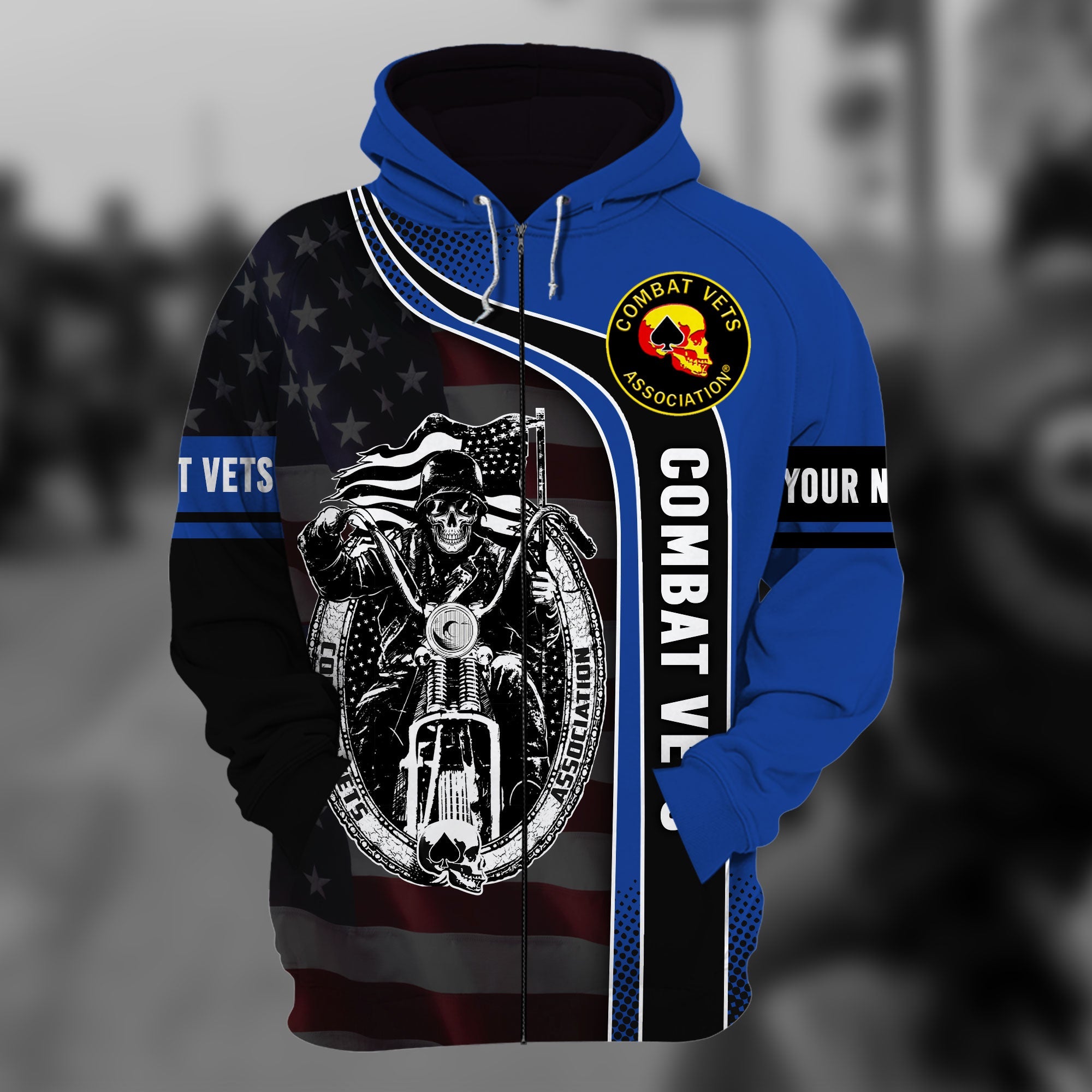 The Best Combat Vets Zip Hoodie Multicolor Personalized VN151201MH