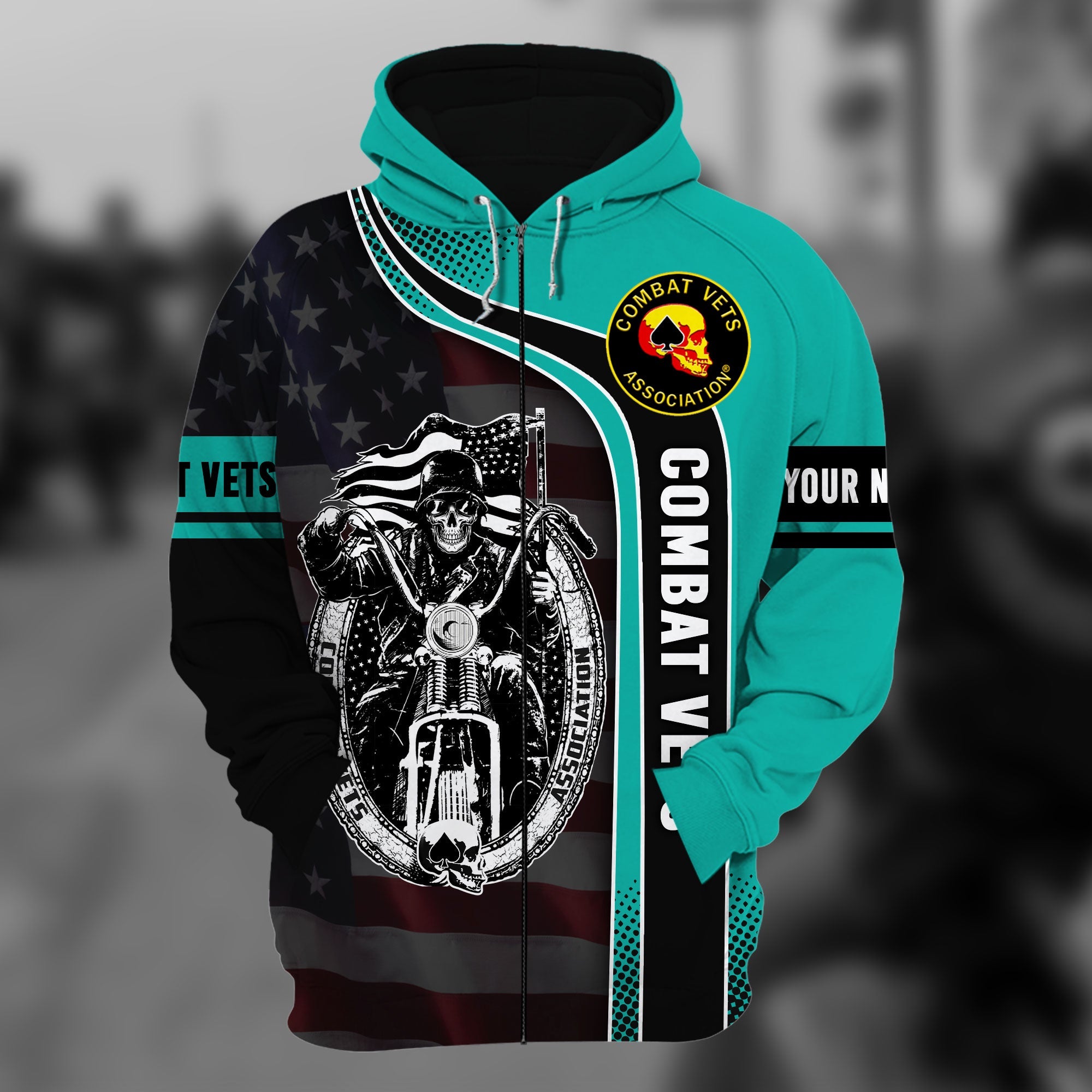 The Best Combat Vets Zip Hoodie Multicolor Personalized VN151201MH