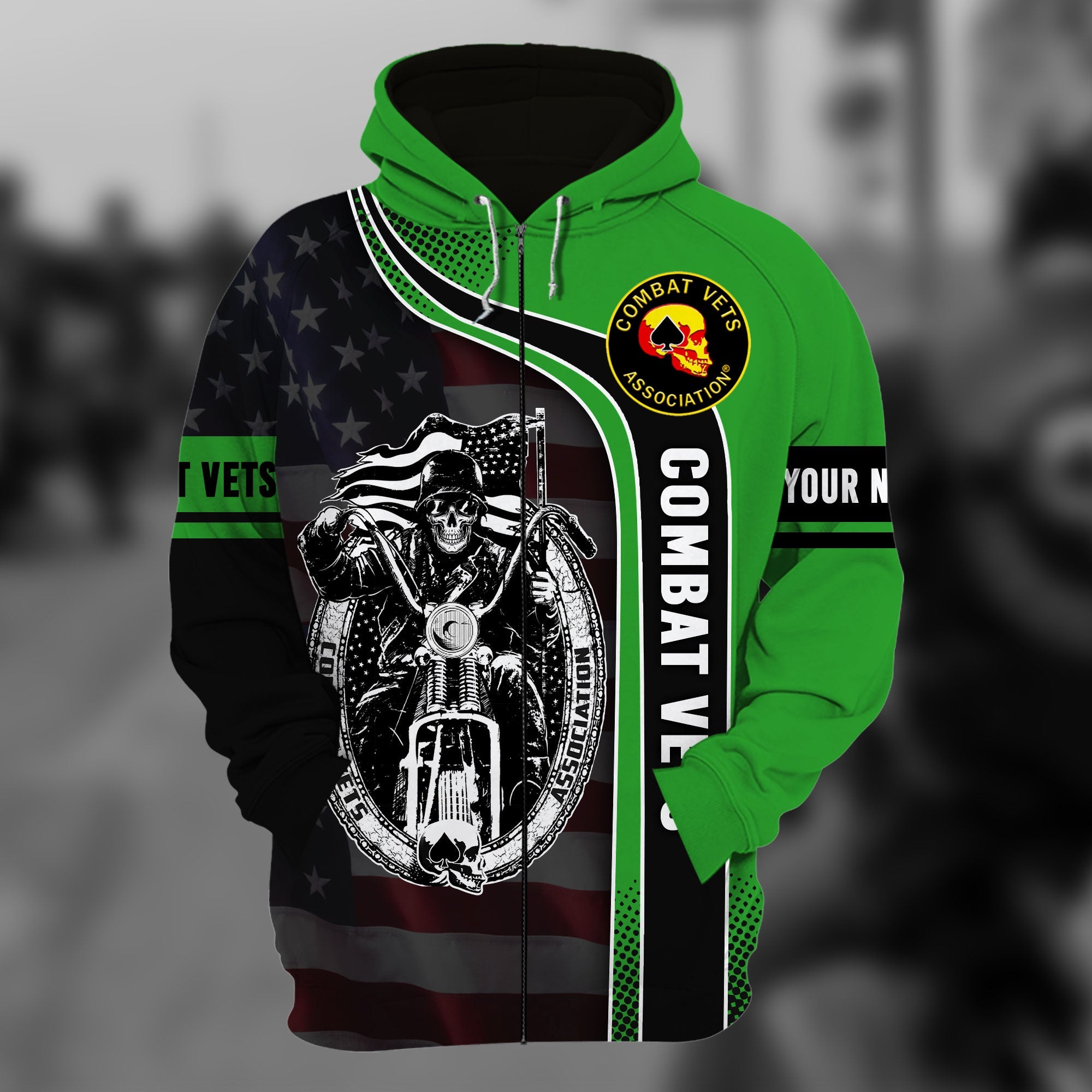 The Best Combat Vets Zip Hoodie Multicolor Personalized VN151201MH