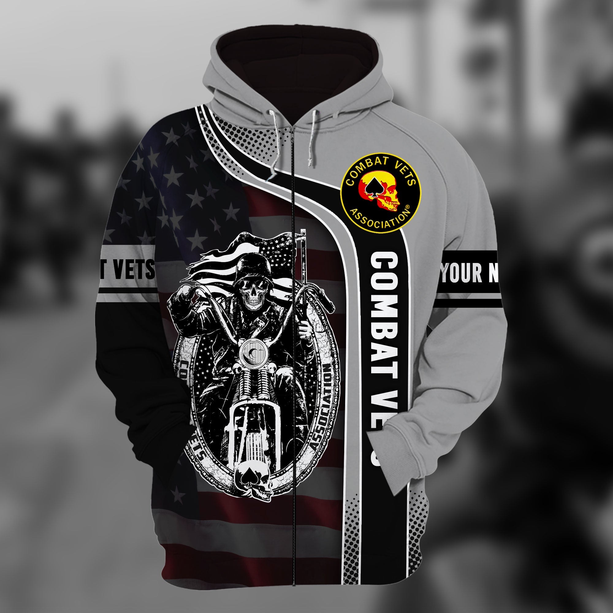 The Best Combat Vets Zip Hoodie Multicolor Personalized VN151201MH