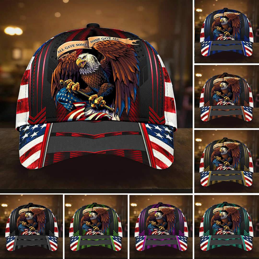 Patriotic Veteran Eagle Cap 3D | Brosvet