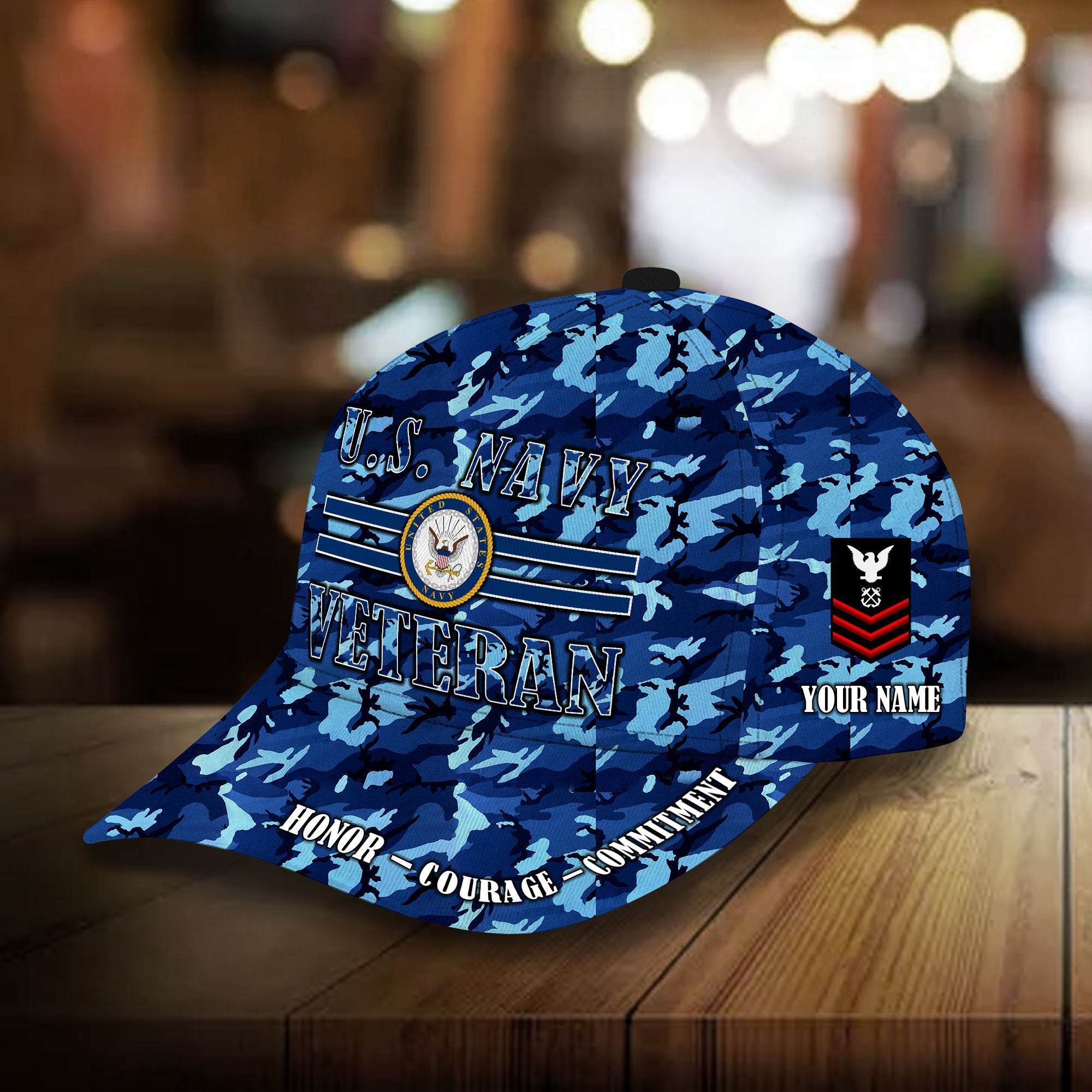 Premium Veteran Camo Cap 3D Personalized VN301201MH