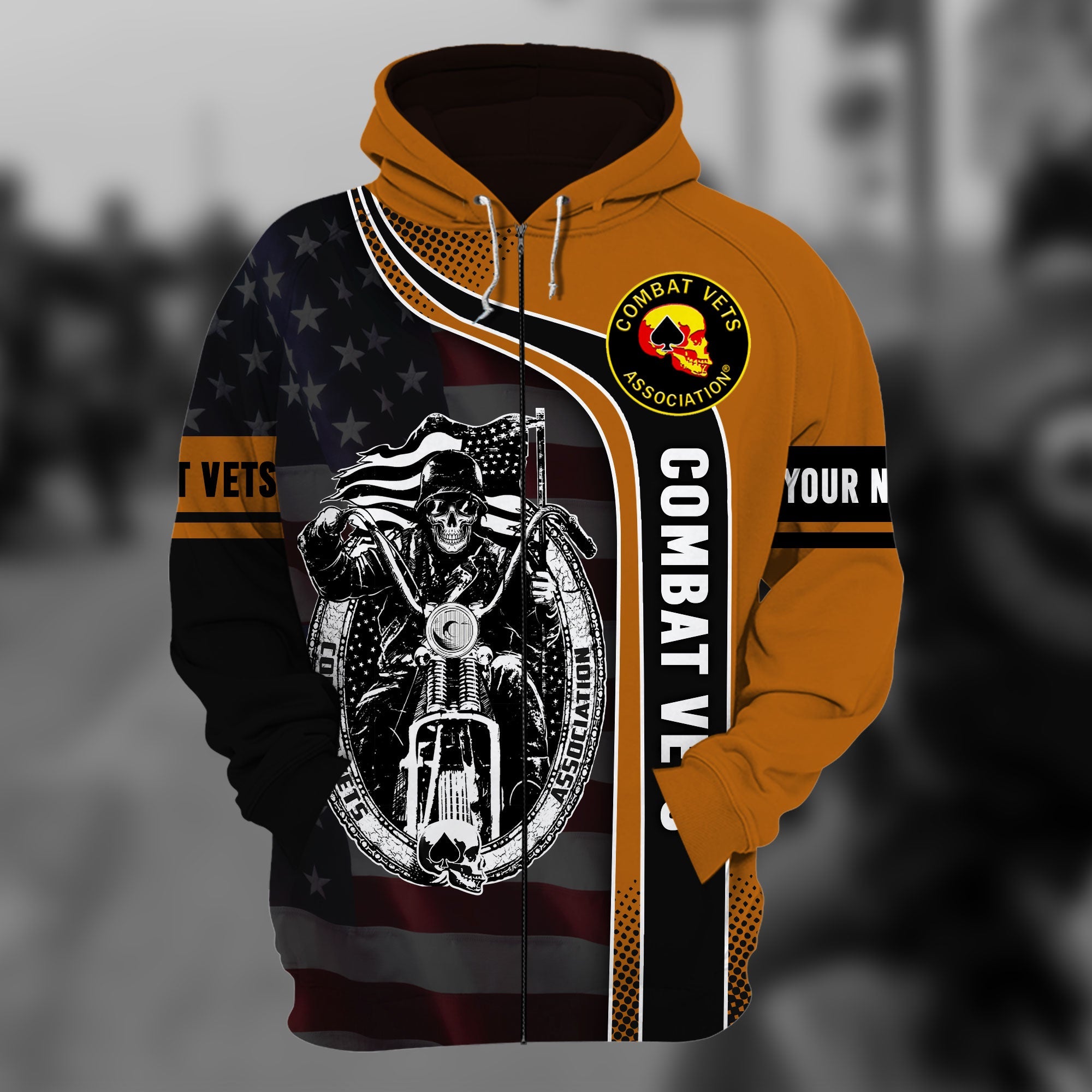 The Best Combat Vets Zip Hoodie Multicolor Personalized VN151201MH