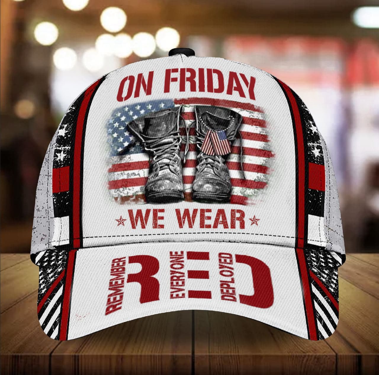 On Friday We Wear RED A2 Classic Cap 3D | Brosvet