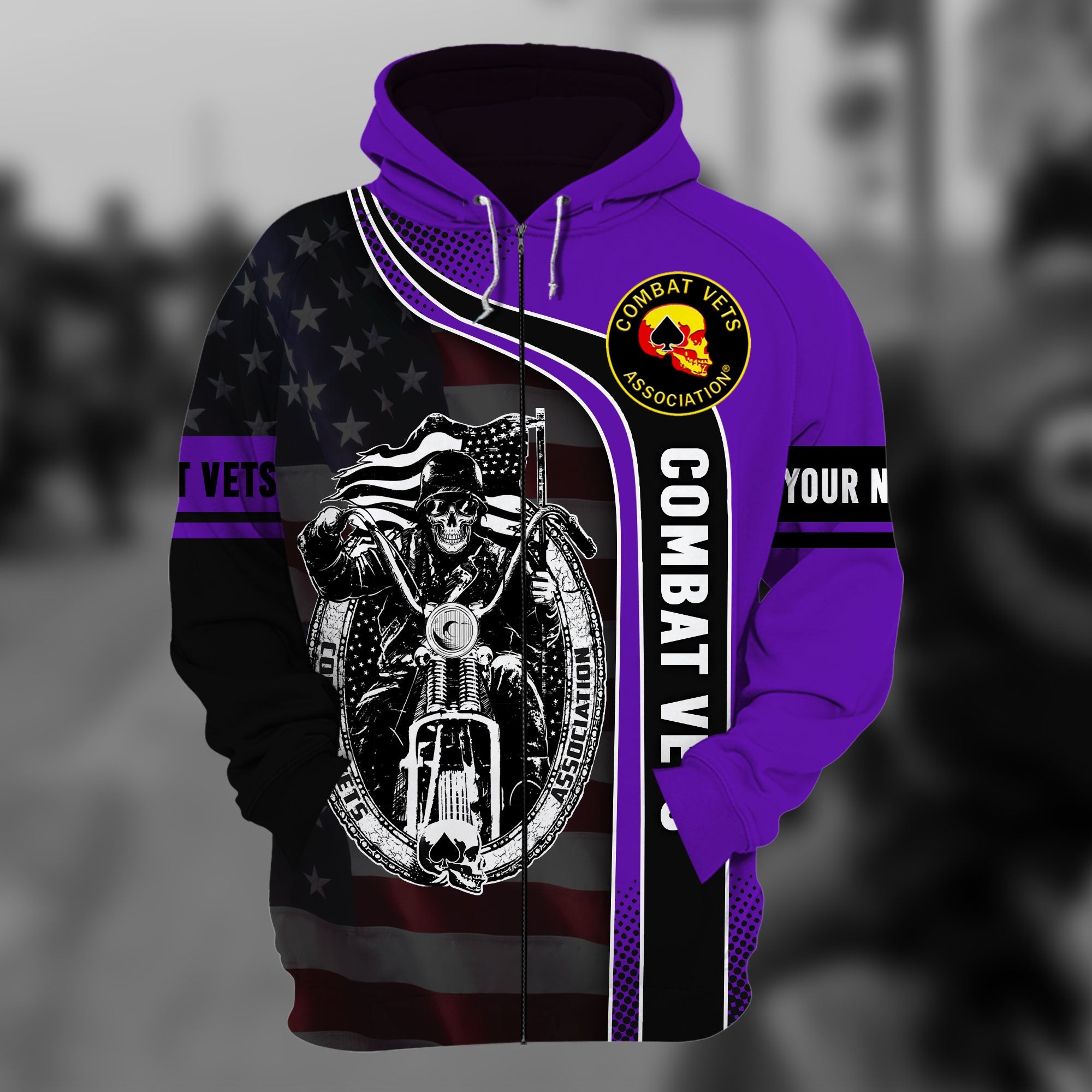 The Best Combat Vets Zip Hoodie Multicolor Personalized VN151201MH