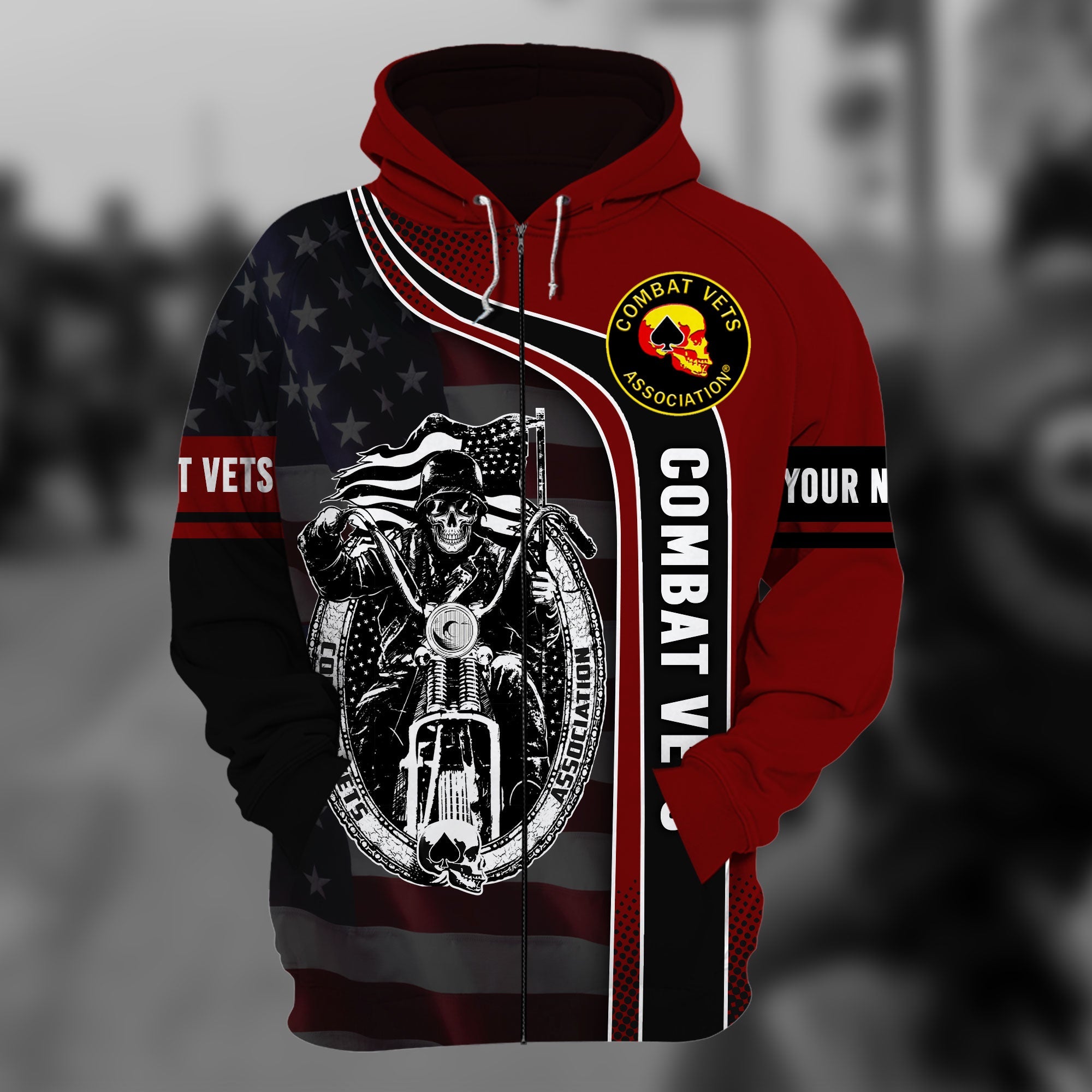 The Best Combat Vets Zip Hoodie Multicolor Personalized VN151201MH