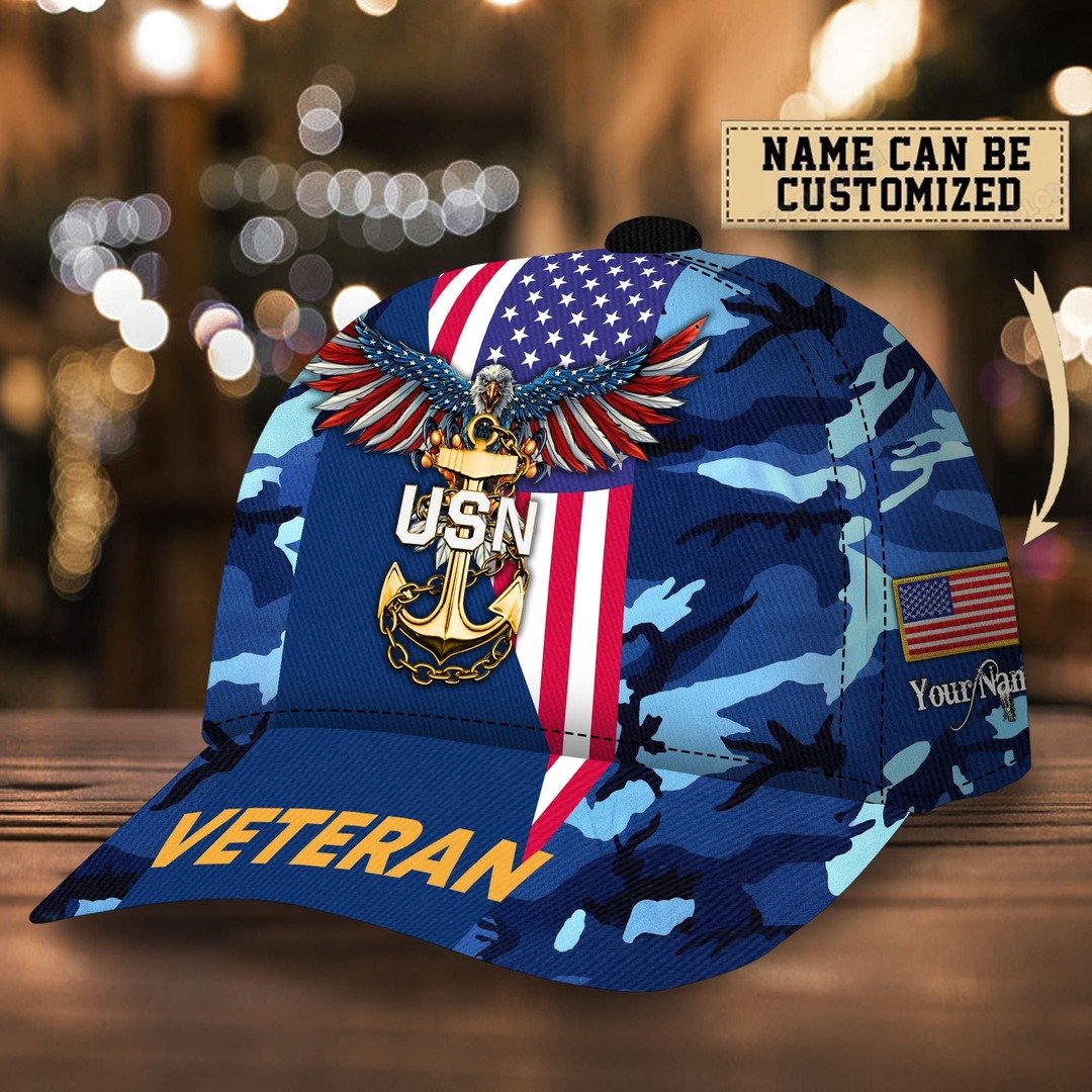 American Veteran Eagle Pride Customized Cap 3D | Brosvet